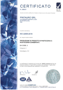 Certificazione ISO 22000